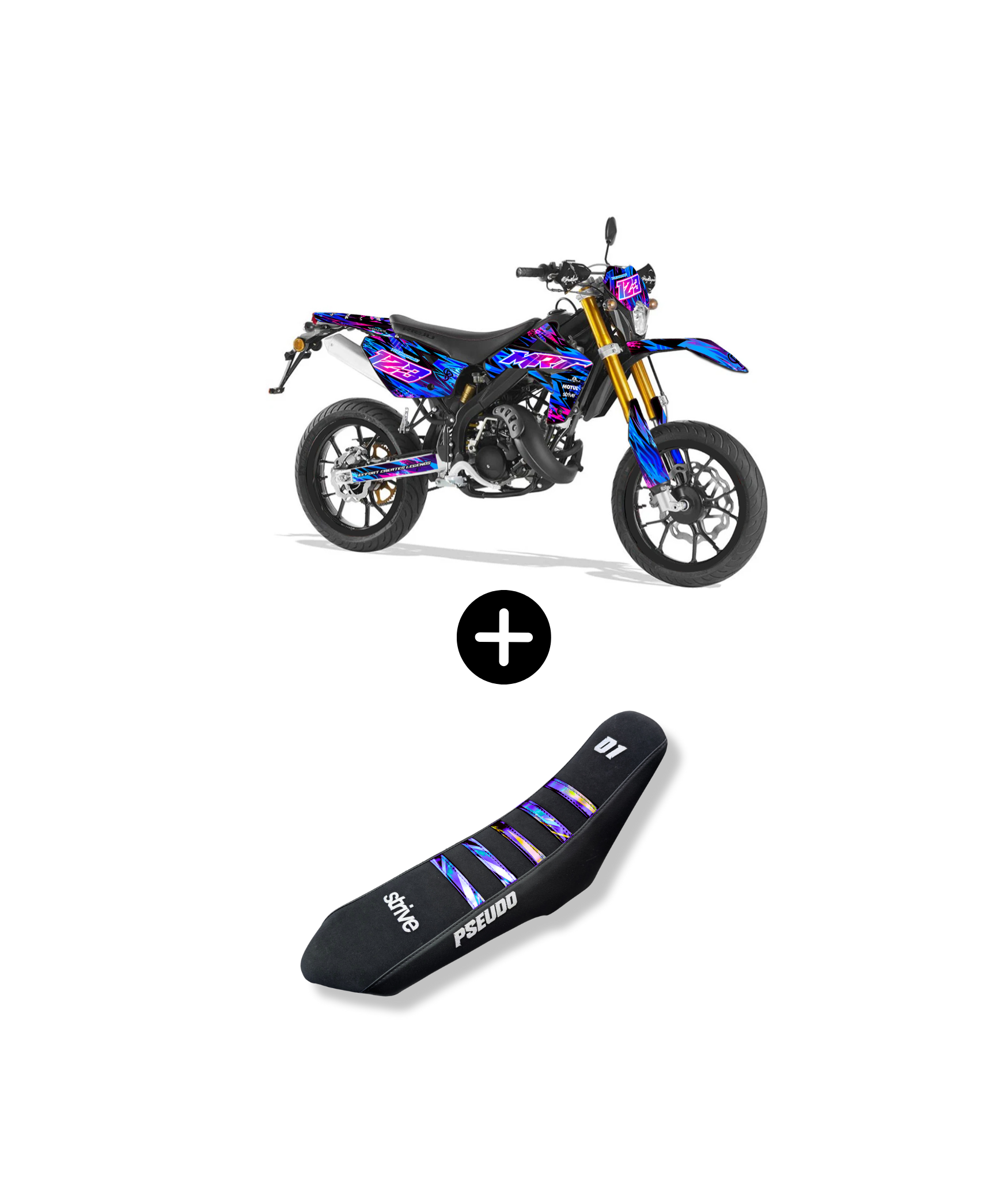 PACK ULTIME  – KIT DECO GALACTIQUA - PERSONNALISABLE + HOUSSE DE SELLE OFFERTE